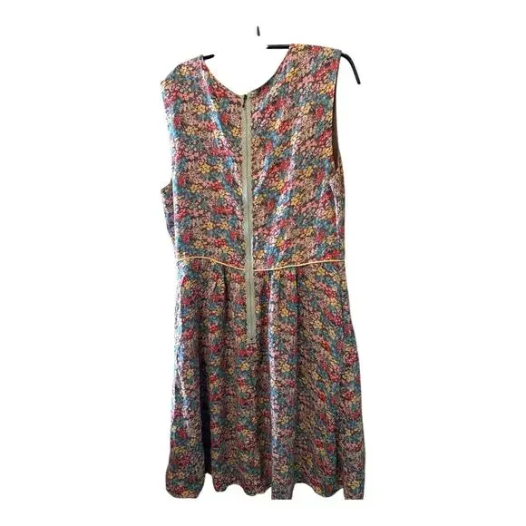 Matilda Jane Floral Dress Womens Med Multicolor Sleeveless Fit And Flare Casual - Picture 2 of 4